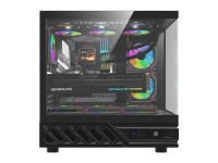 DarkFlash DS950V computer case with display (black) + 6 fans