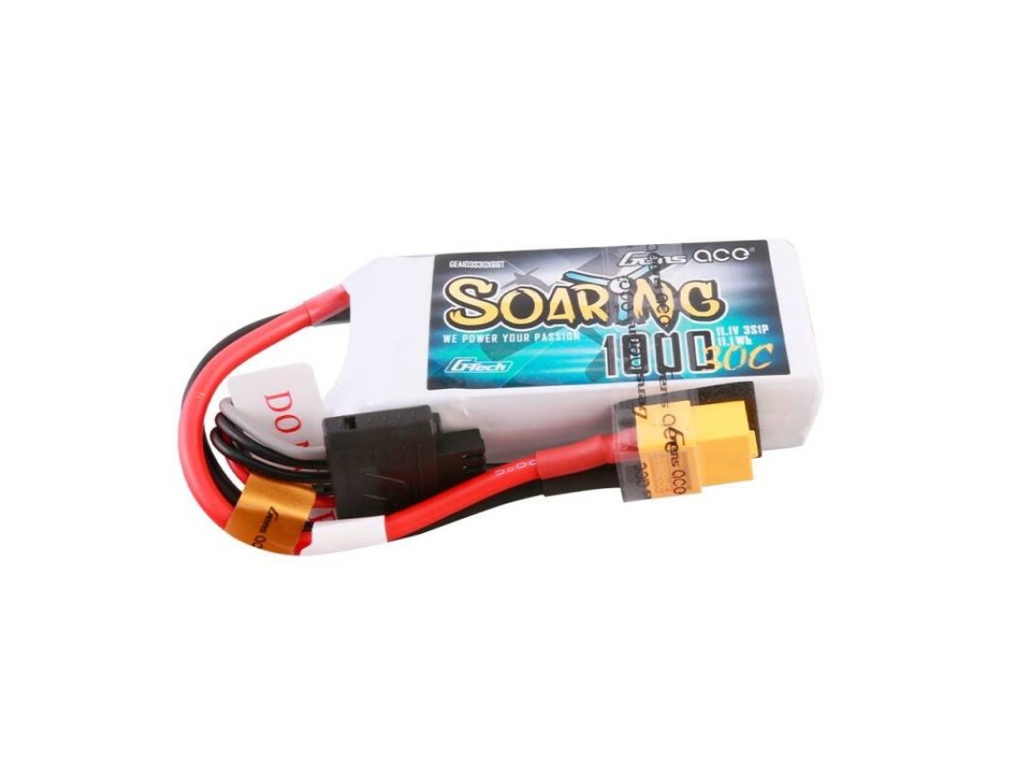 Bateria Lipo Gens ace G-Tech Soaring 1000mAh 11.1V 30C 3S1P