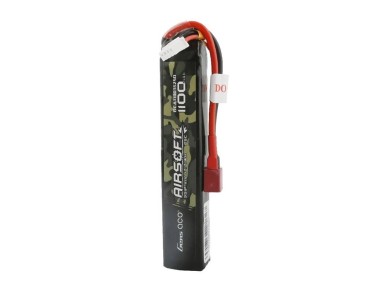 Bateria Lipo Gens ace 25C 1100mAh 3S1P 11.1V para armas de airsoft com conector T