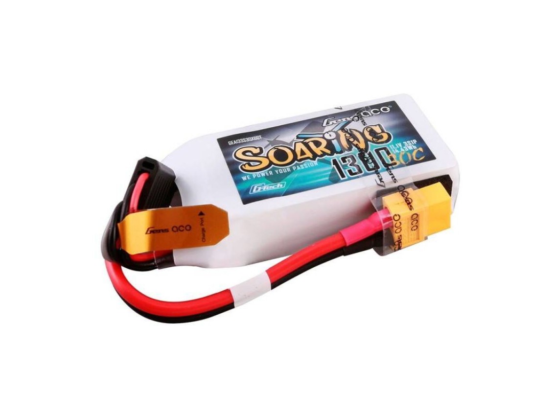 Gens ace G-Tech Soaring 1300mAh 11.1V 30C 3S1P Lipo Battery