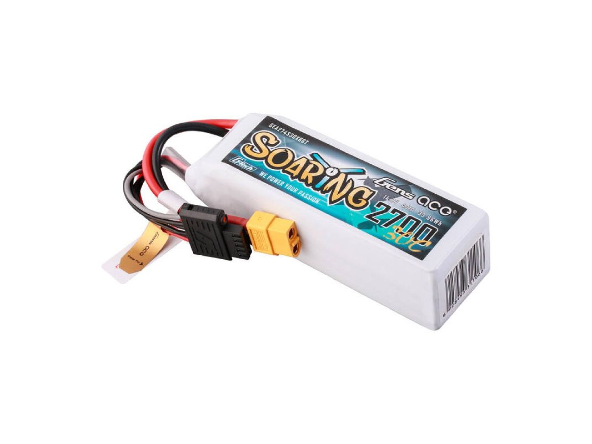 Gens ace G-Tech Soaring 2700mAh 14.8V 30C 4S1P LiPo XT60