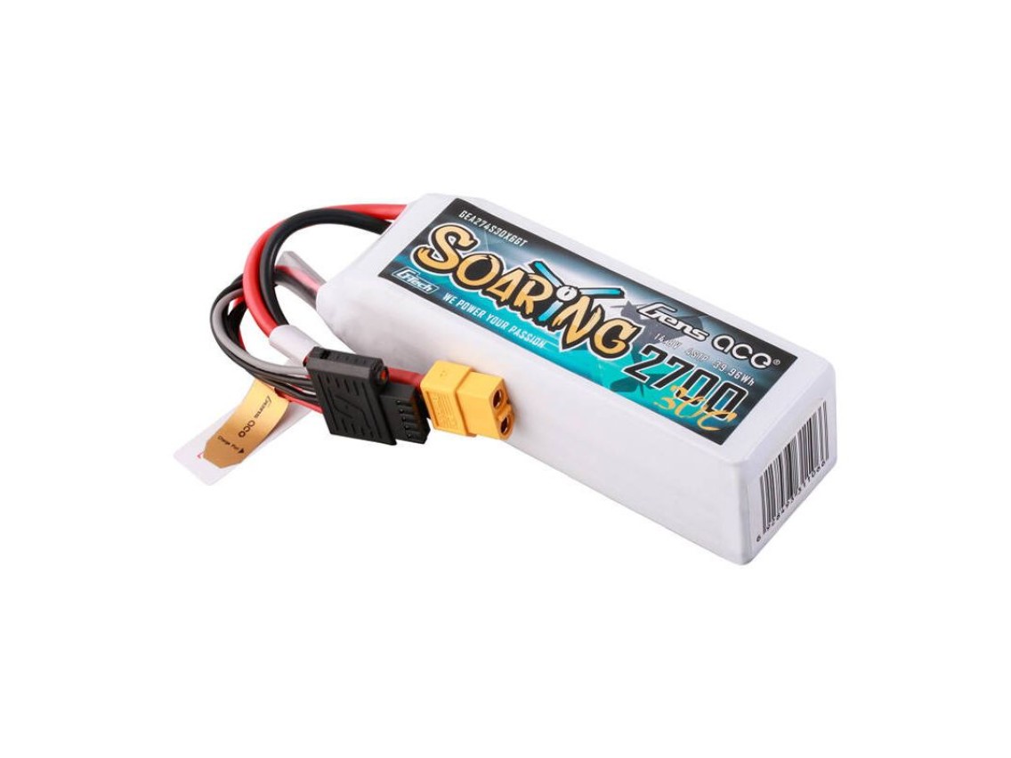 Gens ace G-Tech Soaring 2700mAh 14.8V 30C 4S1P LiPo XT60