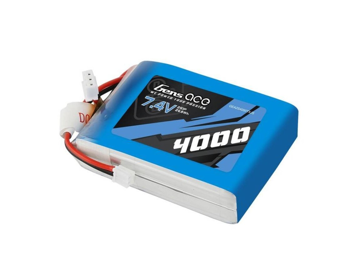 Batería de LiPo Gens Ace de 4000 mAh, 7,4 V y 1 C