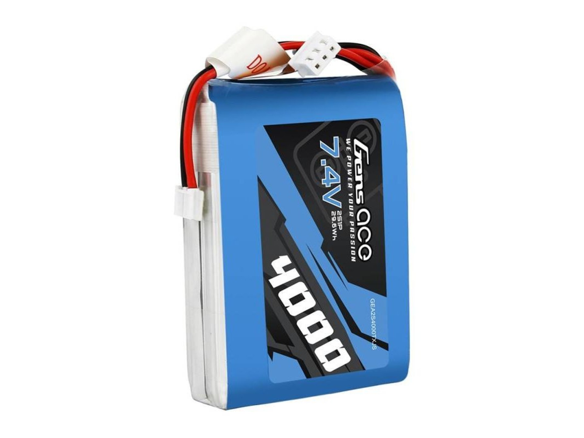 Batería de LiPo Gens Ace de 4000 mAh, 7,4 V y 1 C