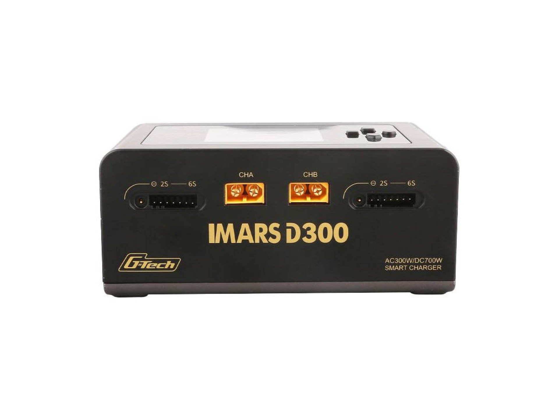 Gens Ace IMARS D300 G-Tech Channel AC/DC 300W/700W RC Battery Charger-EU Black