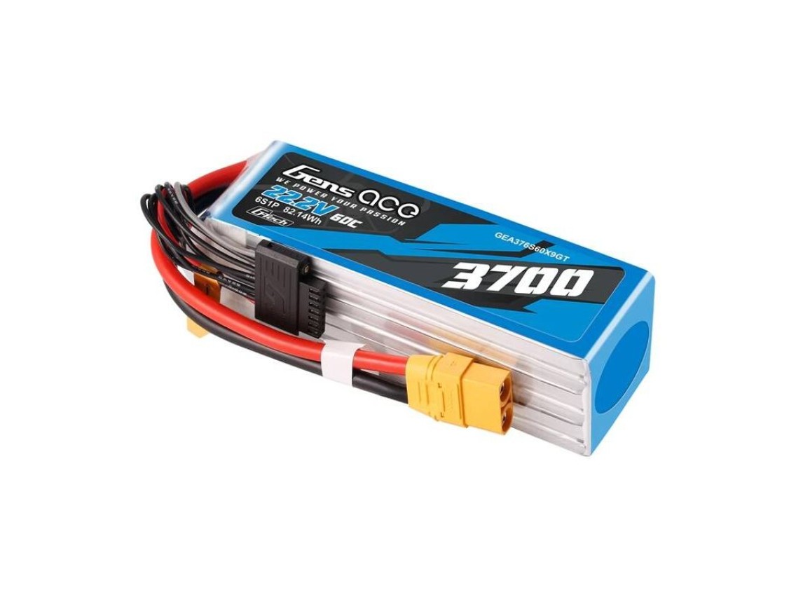 Bateria Lipo Gens Ace G-Tech 3700mAh 22.2V 60C 6S1P XT90