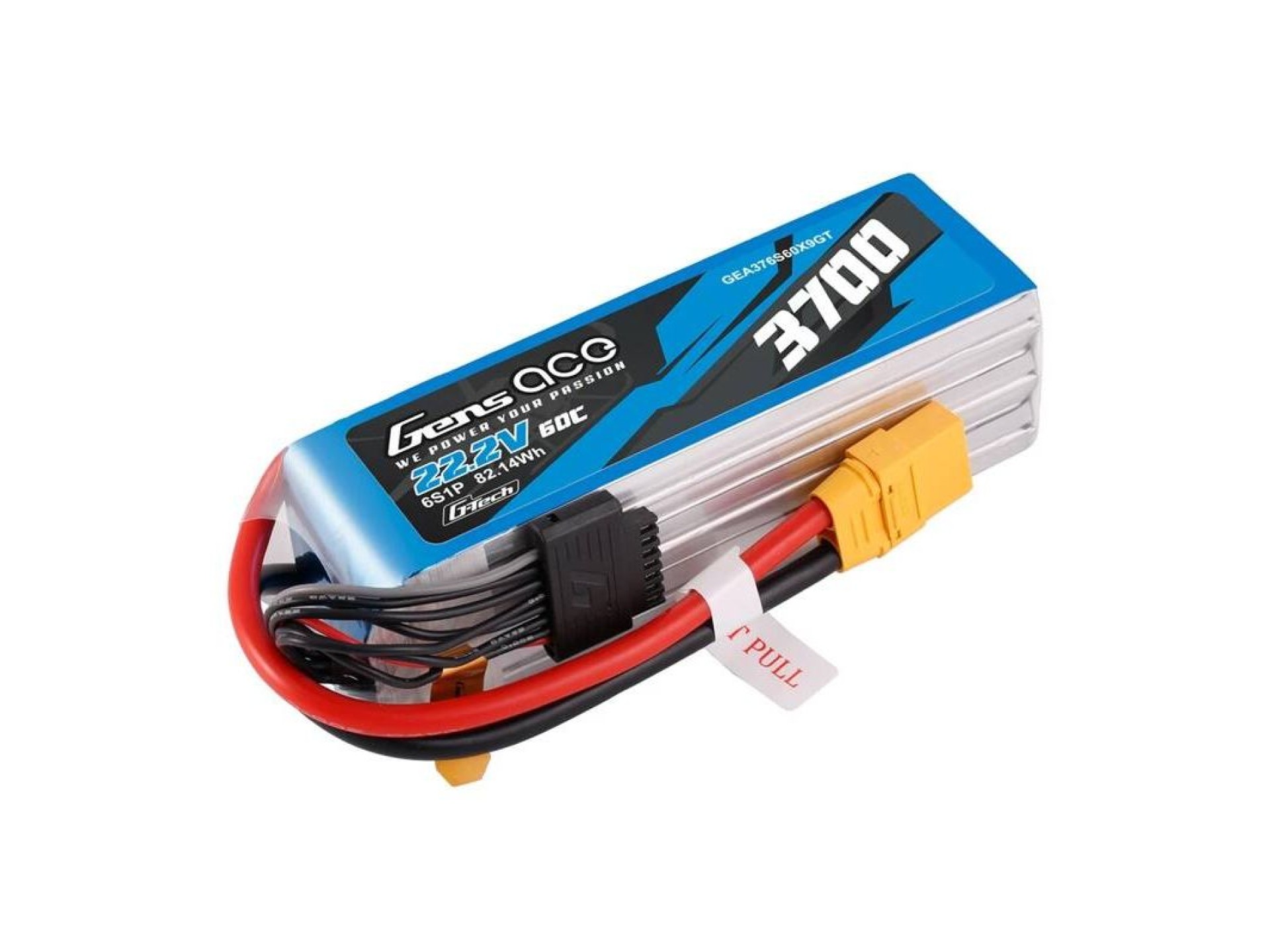 Bateria Lipo Gens Ace G-Tech 3700mAh 22.2V 60C 6S1P XT90