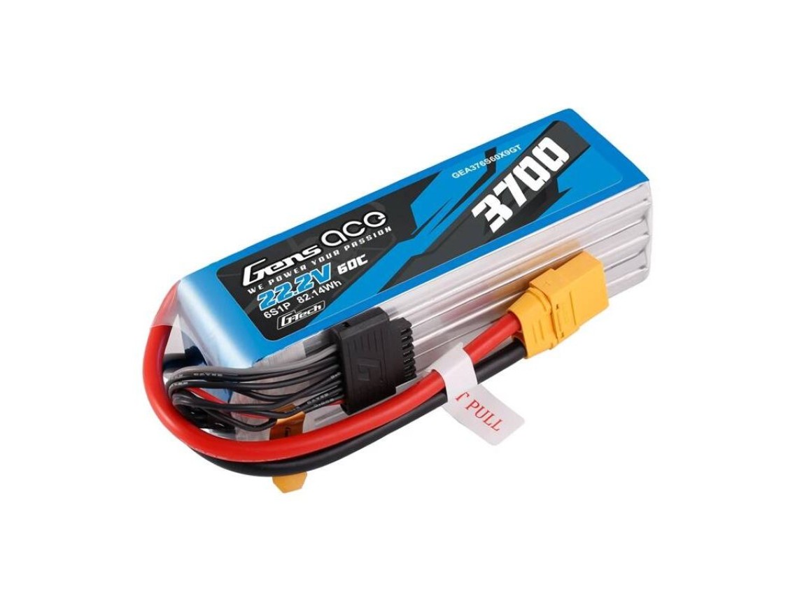 Bateria Lipo Gens Ace G-Tech 3700mAh 22.2V 60C 6S1P XT90