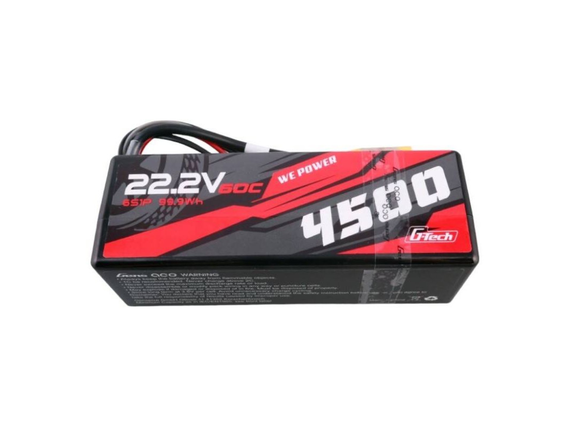 Gens ace G-Tech 4500mAh 6S1P 22.2V 60C HardCase RC car Lipo Battery 14#