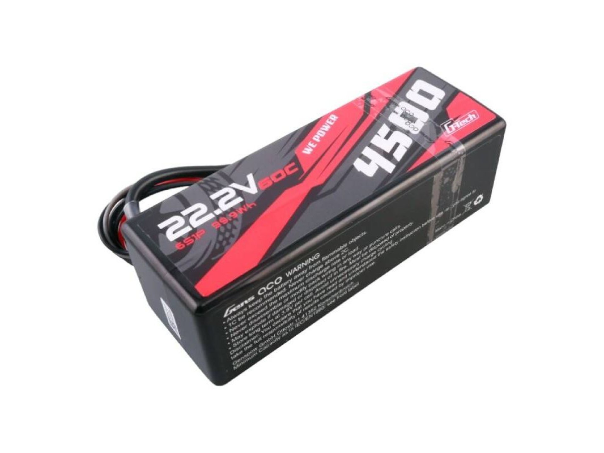 Gens ace G-Tech 4500mAh 6S1P 22.2V 60C HardCase RC car Lipo Battery 14#