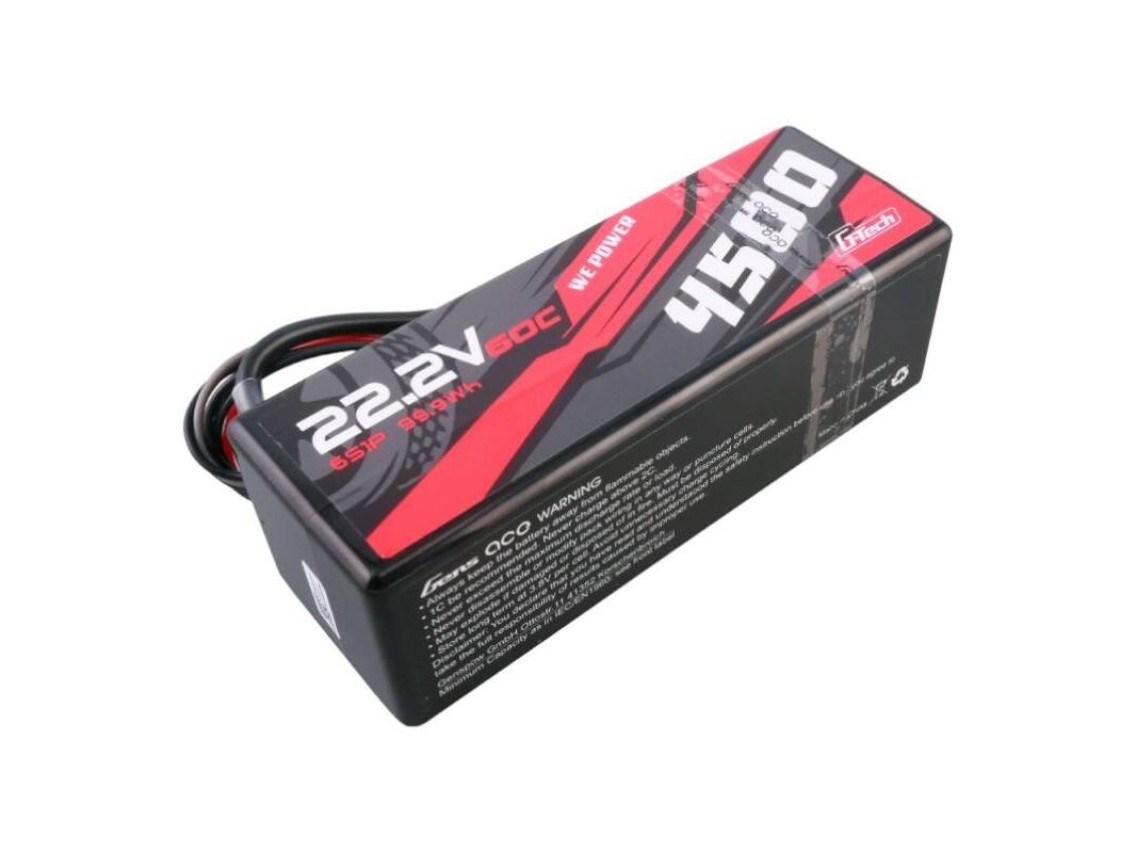 Gens ace G-Tech 4500mAh 6S1P 22.2V 60C HardCase RC car Lipo Battery 14#