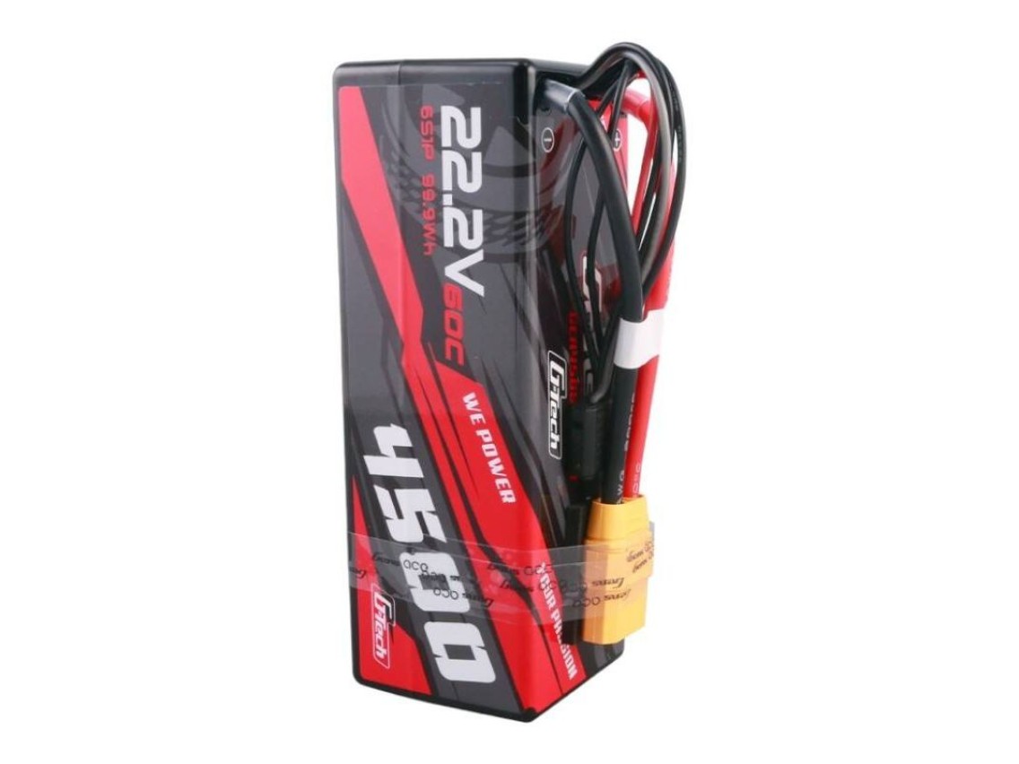 Gens ace G-Tech 4500mAh 6S1P 22.2V 60C HardCase RC car Lipo Battery 14#