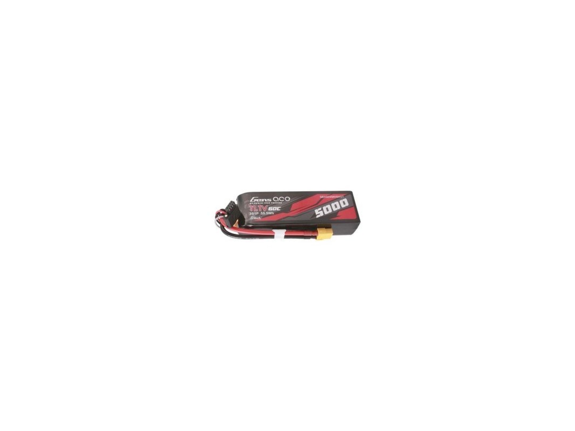 Bateria GensAce G-Tech LiPo 5000mAh 11.1V 60C 3S1P, Conector EC2