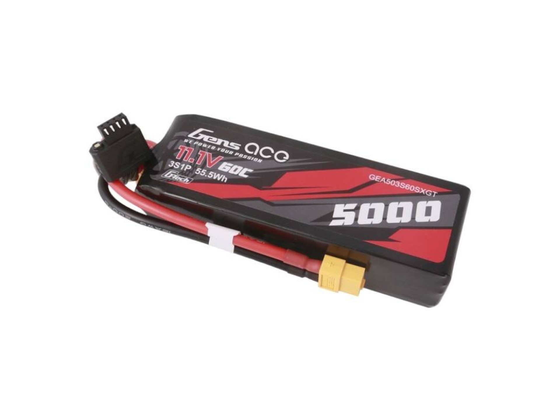 Bateria Gens ace G-Tech 5000mAh 11.1V 60C 3S1P Lipo com conector XT60