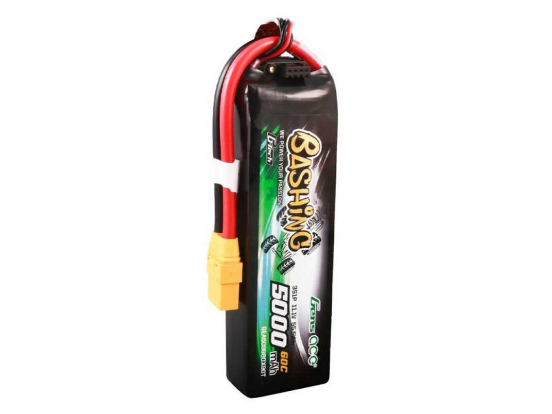 Bateria GensAce 5kmAh 11.1V 60C 3S1P com conector XT90