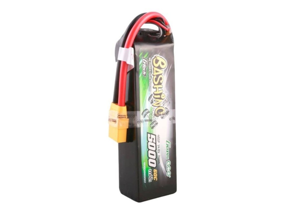 Gens ace G-Tech 5000mAh 14.8V 4S1P 60C Lipo Battery Pack with XT90 Plug-Bashing Series