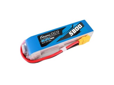 Batería Lipo Gens ace de 5800 mAh, 60 C, 18,5 V, 5S1P y conector XT90 Batería Lipo Gens ace de 5800 mAh, 60 C, 18,5 V, 5S1P y conector XT90