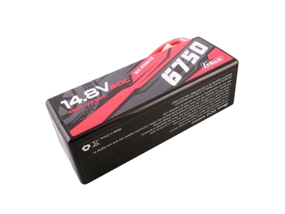 Gens ace G-Tech 6750mAh 14.8V 60C 4S1P 14# XT90 Battery