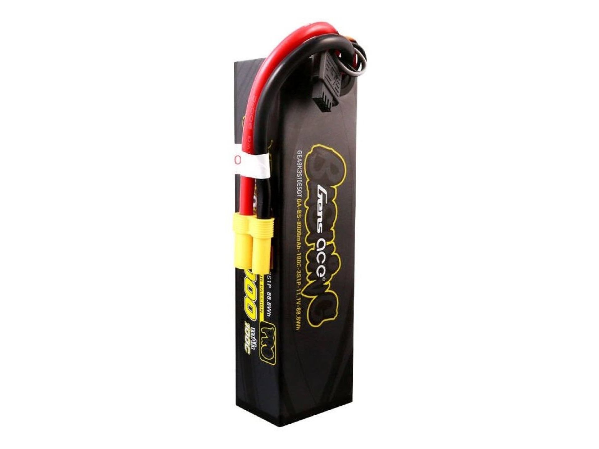 Bateria Lipo Gens ace G-Tech 8000mAh 11.1V 100C 3S1P com EC5 - Série Bashing