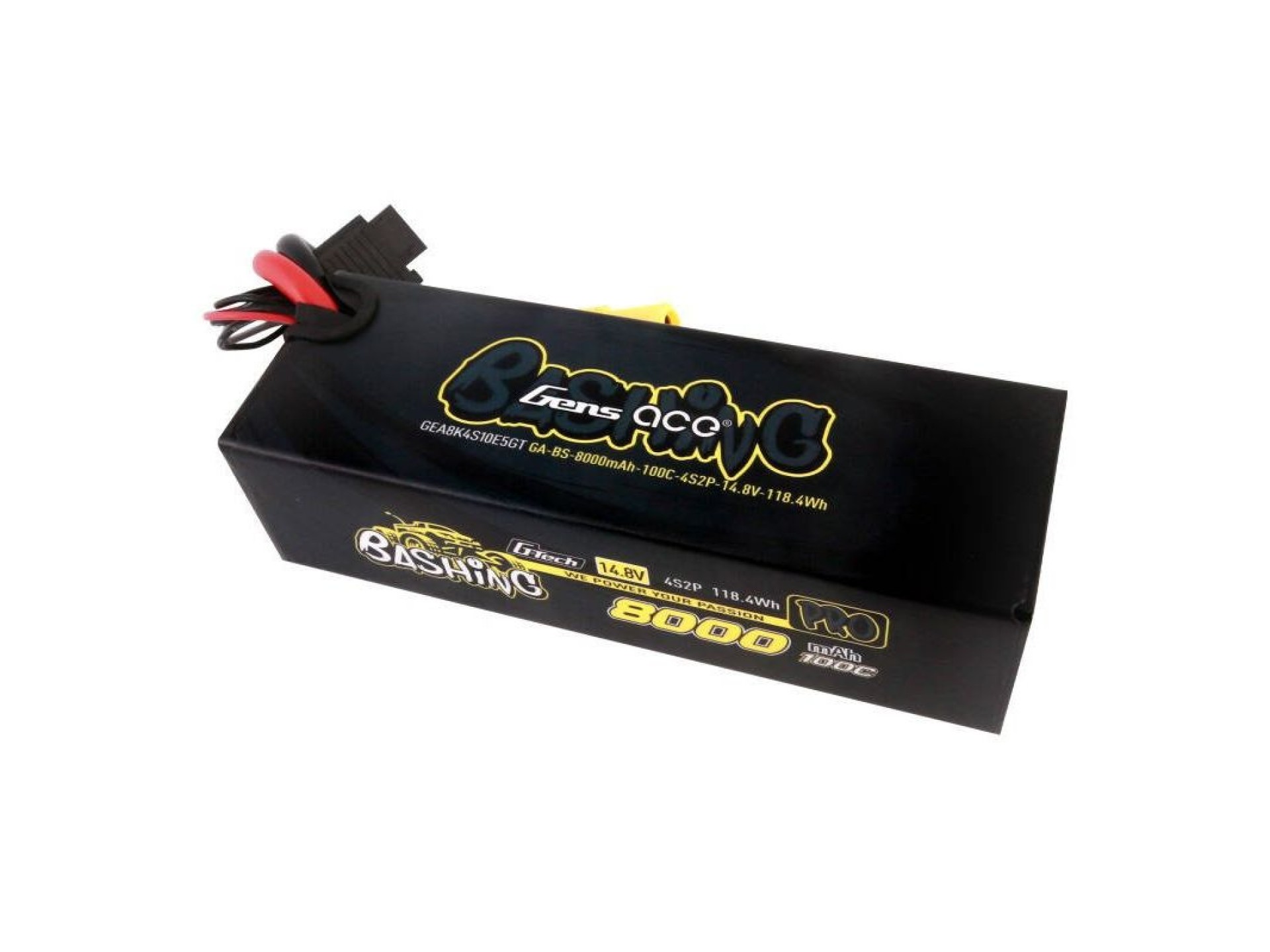 Gens ace 8000mAh 14.8V 100C 4S2P Lipo Battery Pack