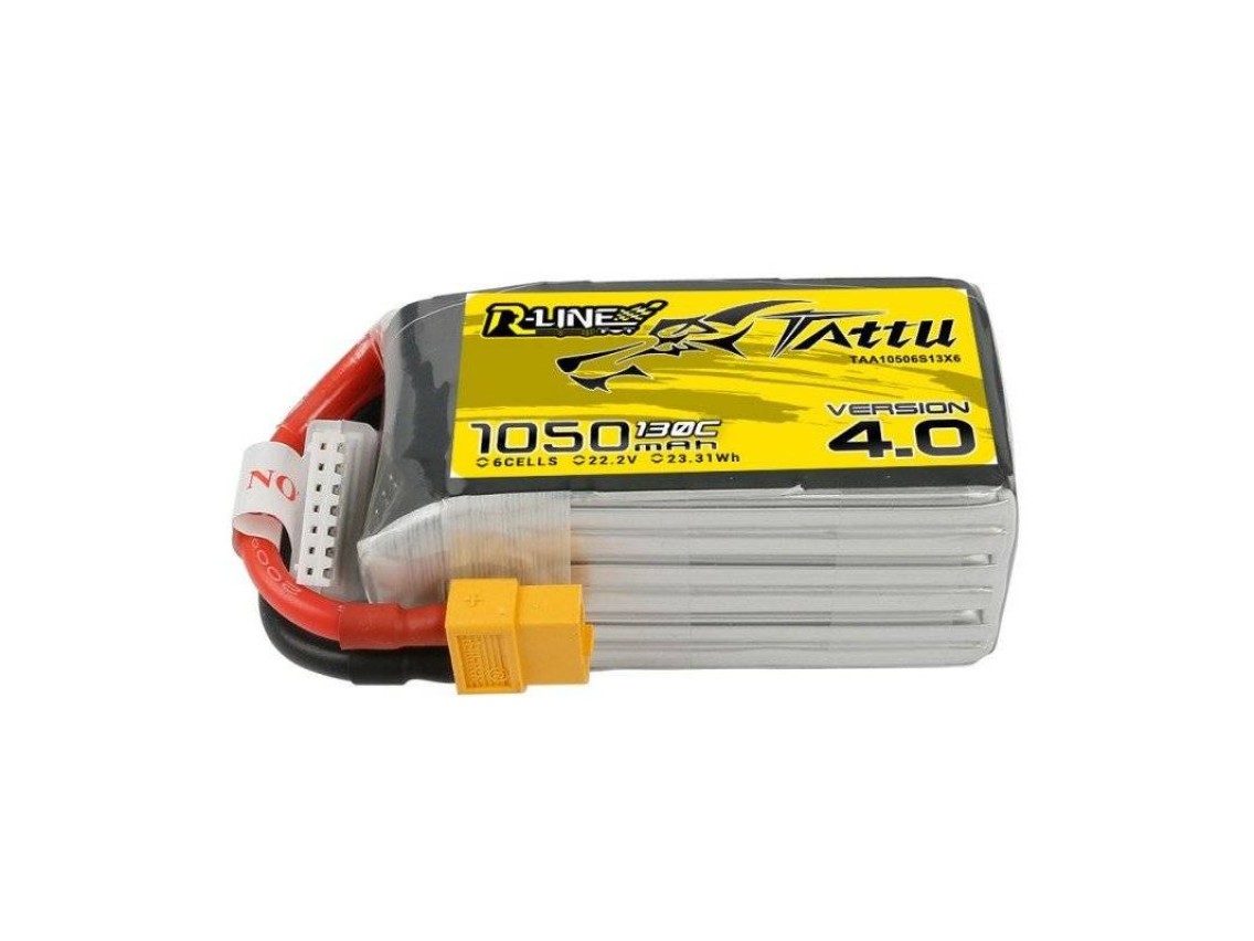 Bateria Tattu R-Line 4.0 1050mAh 22.2V 130C 6S1P XT60