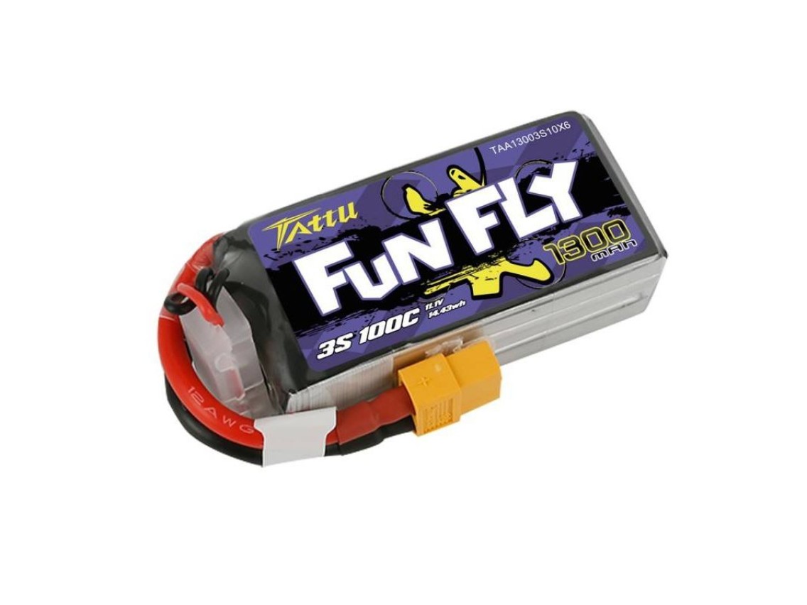 Battery Tattu Funfly 1300mAh 11,1V 100C 3S1P