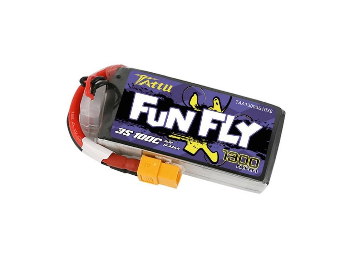 Battery Tattu Funfly 1300mAh 11,1V 100C 3S1P