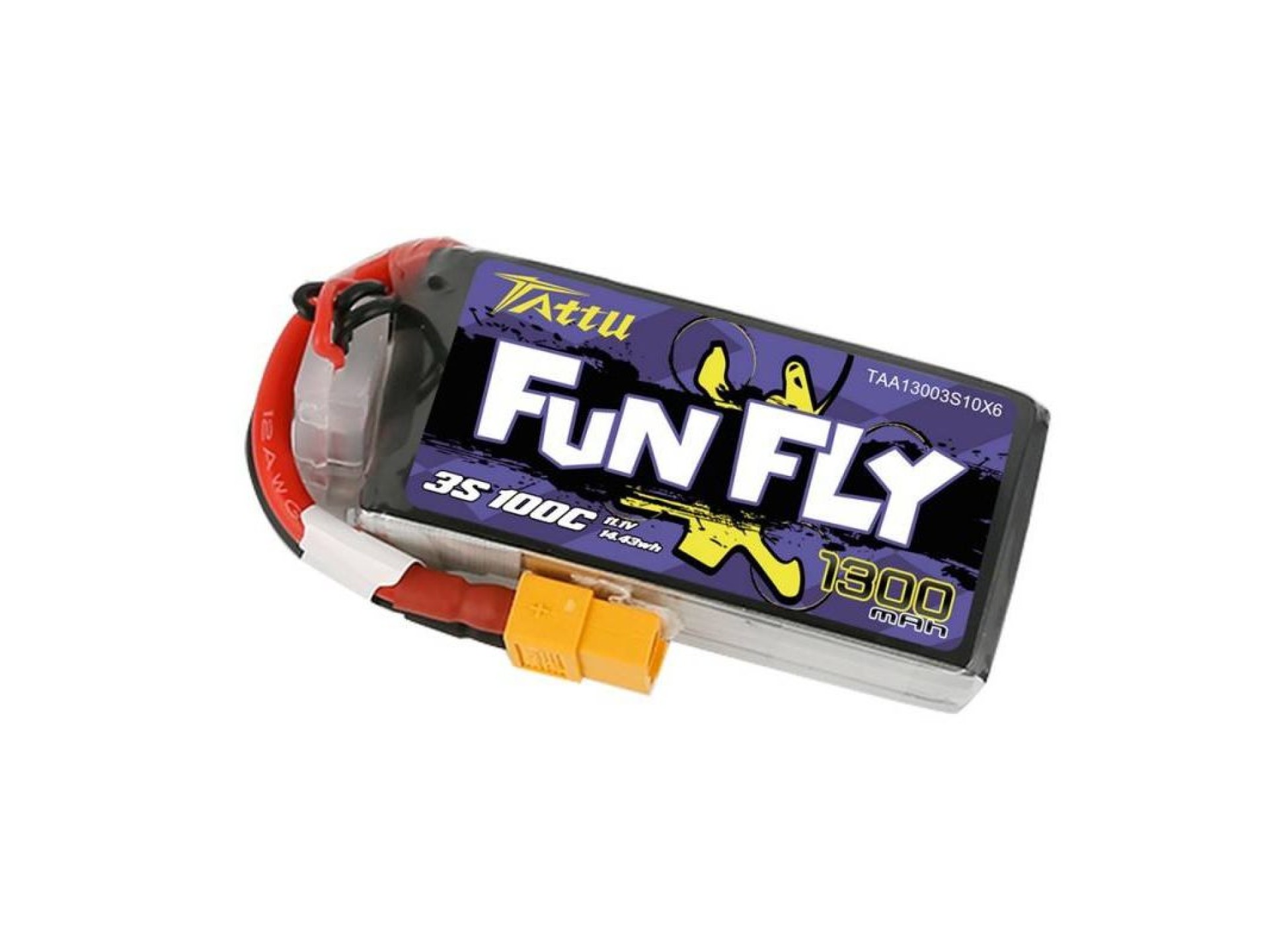 Battery Tattu Funfly 1300mAh 11,1V 100C 3S1P