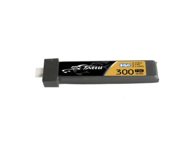 Bateria Tattu LiPo 300mAh 3.8V 75C 1S1P HV BT2.0.5 (5 unidades)