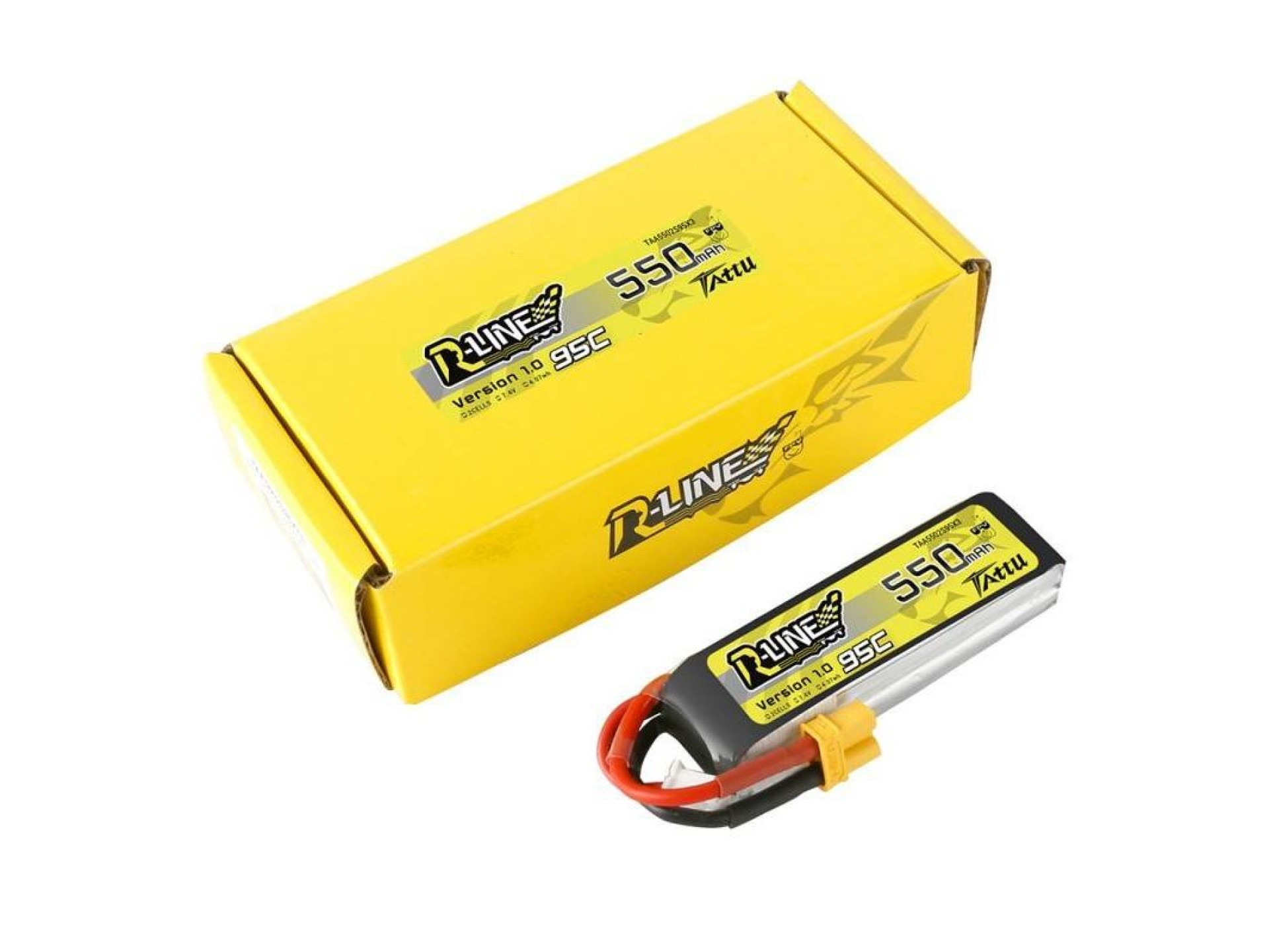 Battery Tattu R-Line 550mAh 7.4V 95C 2S1P XT30