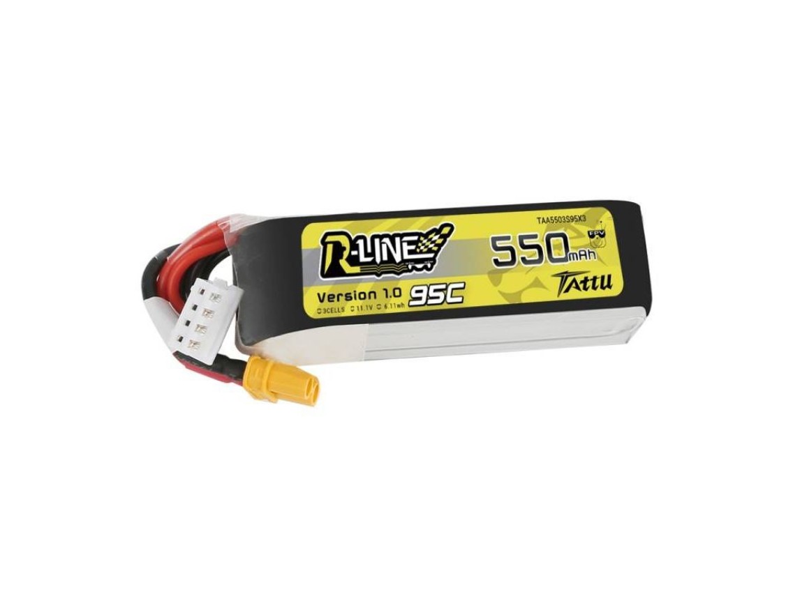 Battery Tattu R-Line 550mAh 11.1V 95C 3S1P XT30