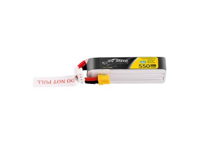Bateria Tattu 3s 550mAh 95C 11.4V HV Lipo com conector XT30 para baterias de longo alcance.