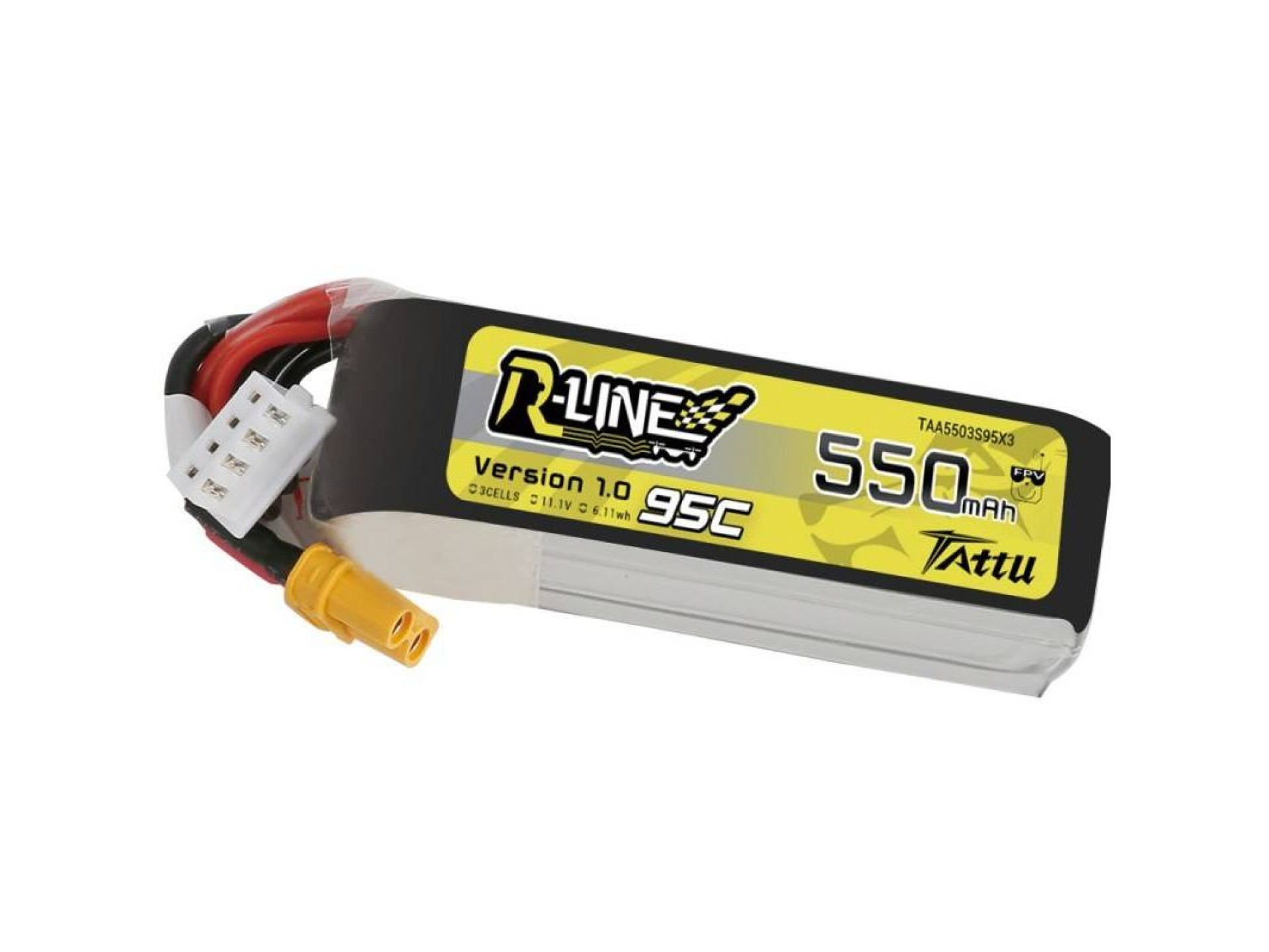 Battery Tattu R-Line 550mAh 11.1V 95C 3S1P XT30