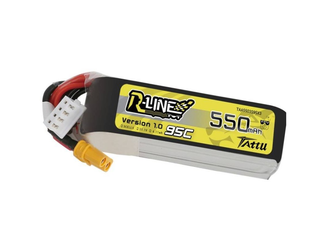 Battery Tattu R-Line 550mAh 11.1V 95C 3S1P XT30