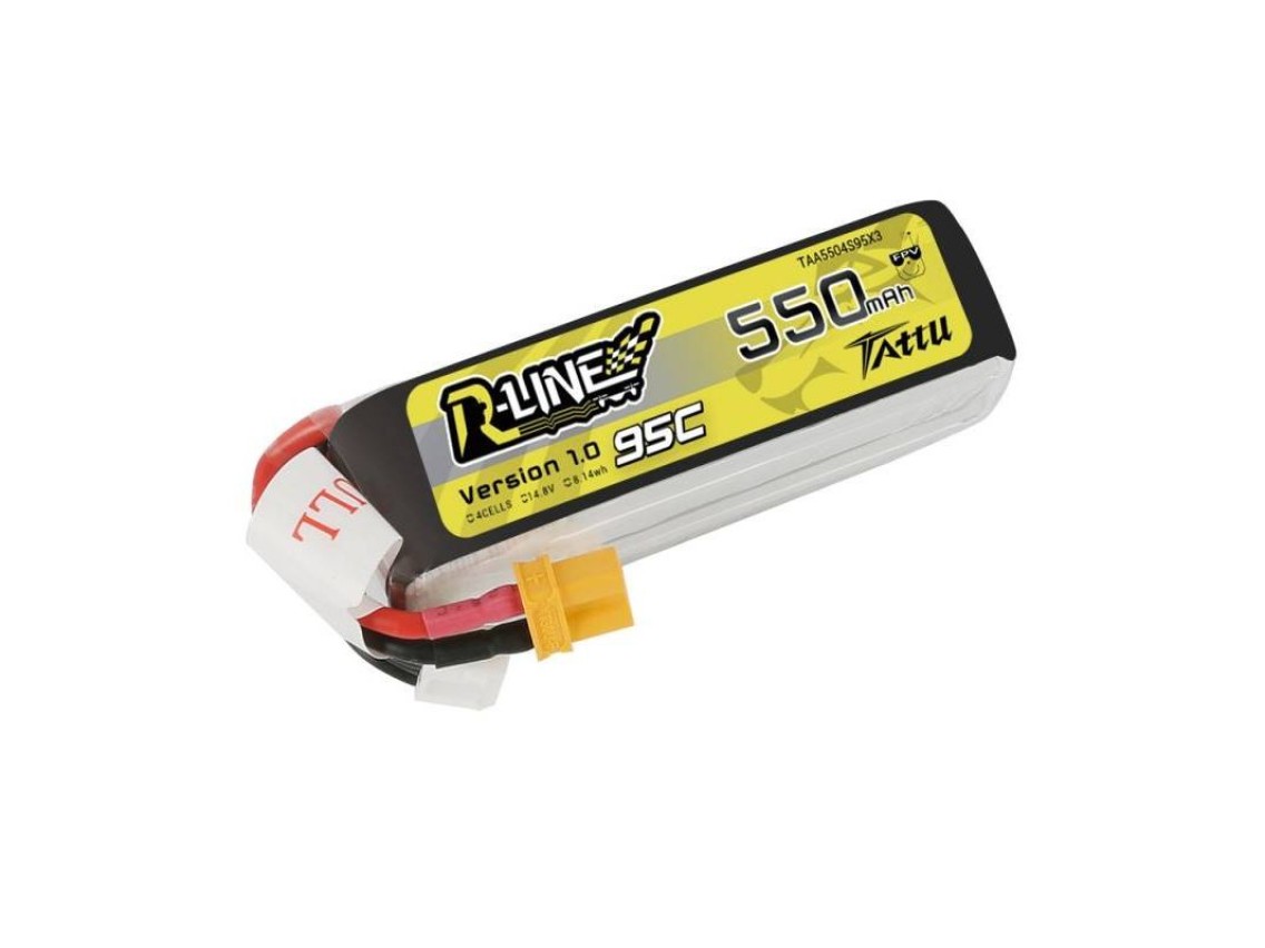 Batería Tattu R-Line 550mAh 14.8V 95C 4S1P