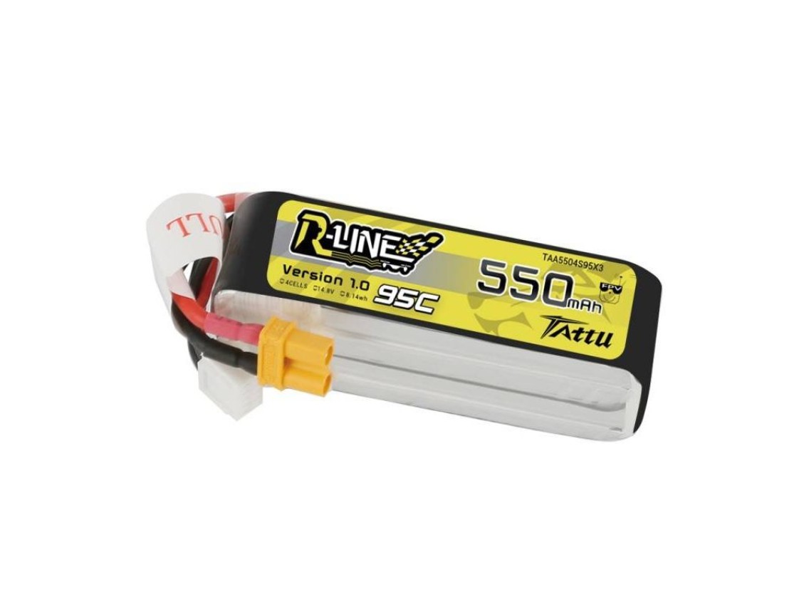 Batería Tattu R-Line 550mAh 14.8V 95C 4S1P