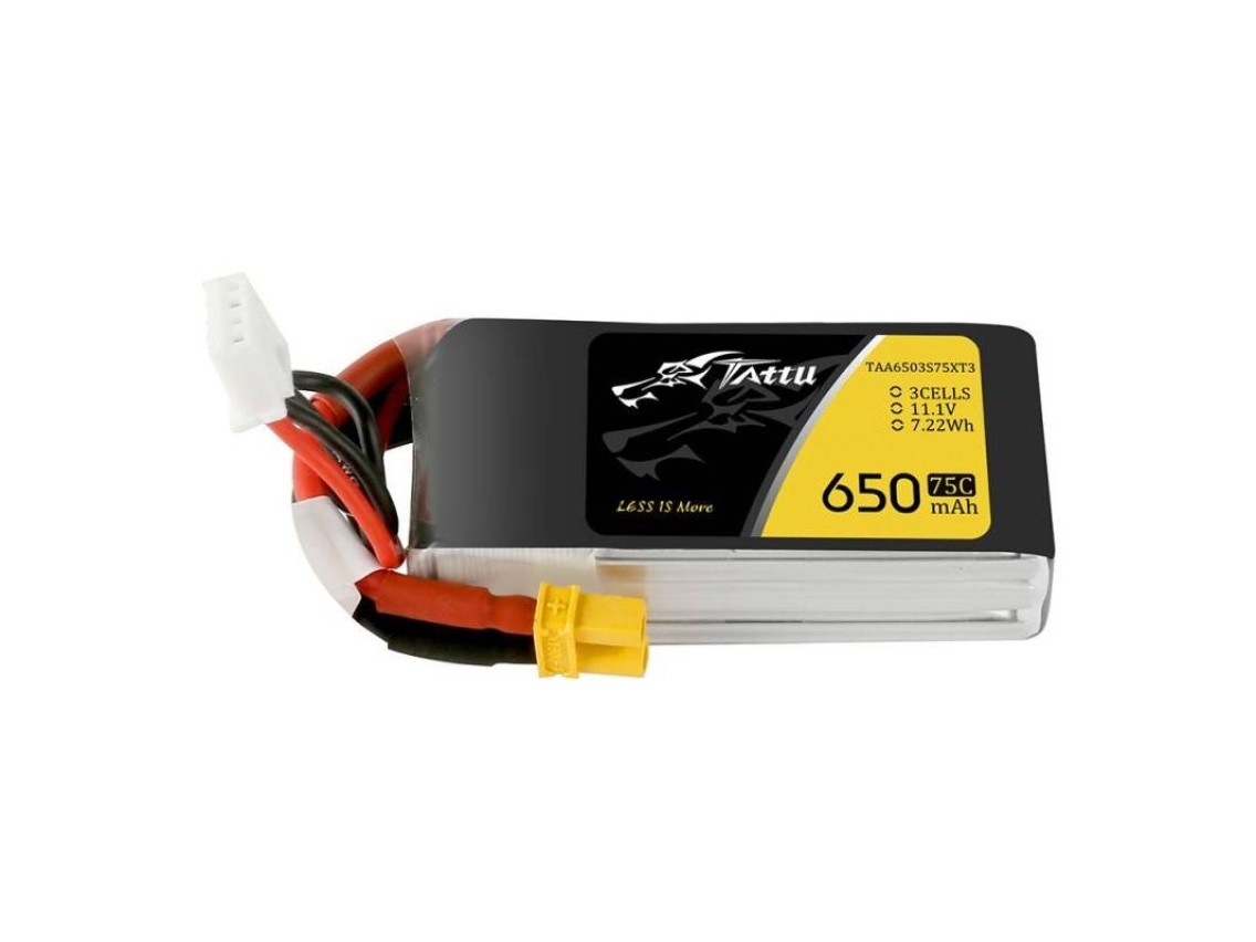 Batería Tattu 650mAh 11,1V 75C 3S1P