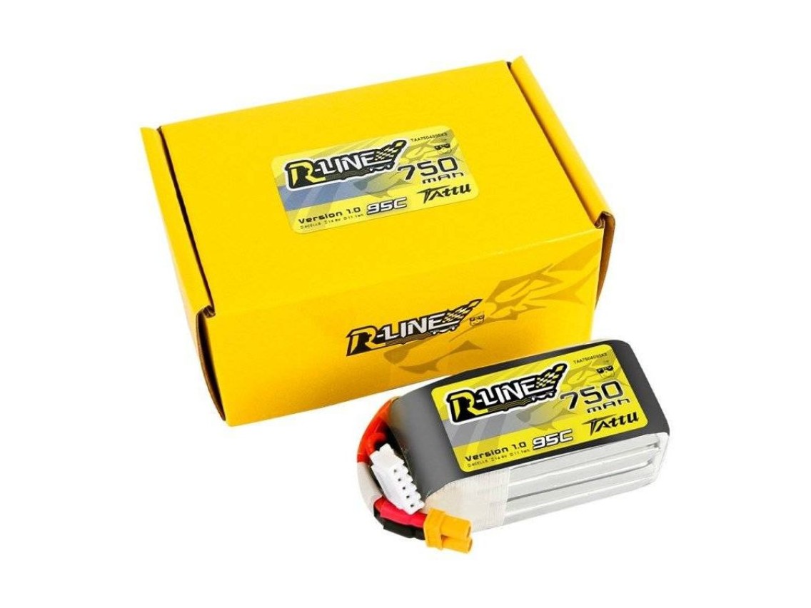 Batería Tattu R-Line 750mAh 14.8V 95C 4S1P JST-XHR