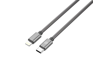 Cable USB-C a Lightning Techancy TB1796 de 1 m, diseño totalmente metálico, resistente a mascotas, c Cable USB-C a Lightning Techancy TB1796 de 1 m, diseño totalmente metálico, resistente a mascotas, c