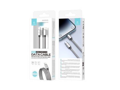 Techancy USB-C to Lightning Cable 1m TB1796, All Metal Design, Pet Resistant, 30 Watt Fast Charging