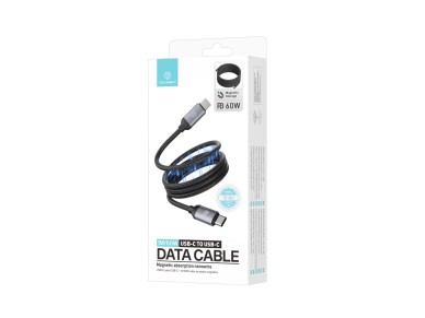 Techancy TB1802 USB-C to USB-C Magnetic Cable 1M 60W PD supports 30W charging and 480Mbps data trans