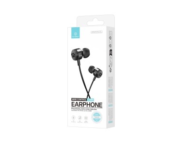 Techancy Fone de ouvido com fio TD8020 , plugue 3,5 mm, controle no fio, microfone HD, cabo 1,2mA