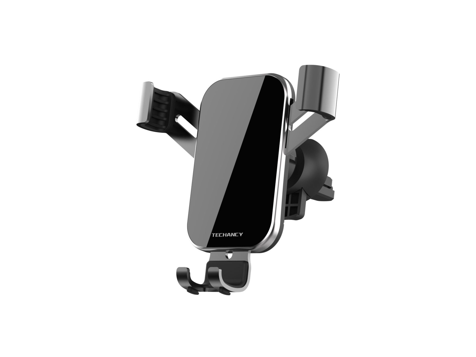 Techancy Suporte Para Telemóvel Para Automóvel Ti2283, Metal, Painel De Vidro Espelhado, Telemóveis