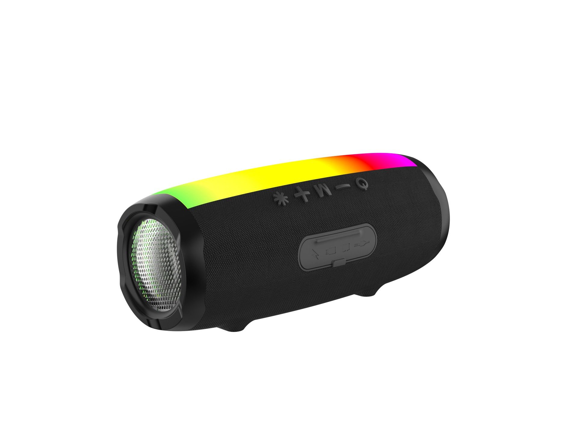 Techancy Audio Bluetooth TH2632, LED de ritmo musical, batería integrada, compatible con conexión in