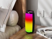Techancy Audio Bluetooth TH2632, LED de ritmo musical, batería integrada, compatible con conexión in Techancy Audio Bluetooth TH2632, LED de ritmo musical, batería integrada, compatible con conexión in