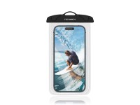 Techancy Capa De Telem�vel � Prova De �gua Preta TU7453. Capacidade Extra Grande De 7,2 Polegadas, �