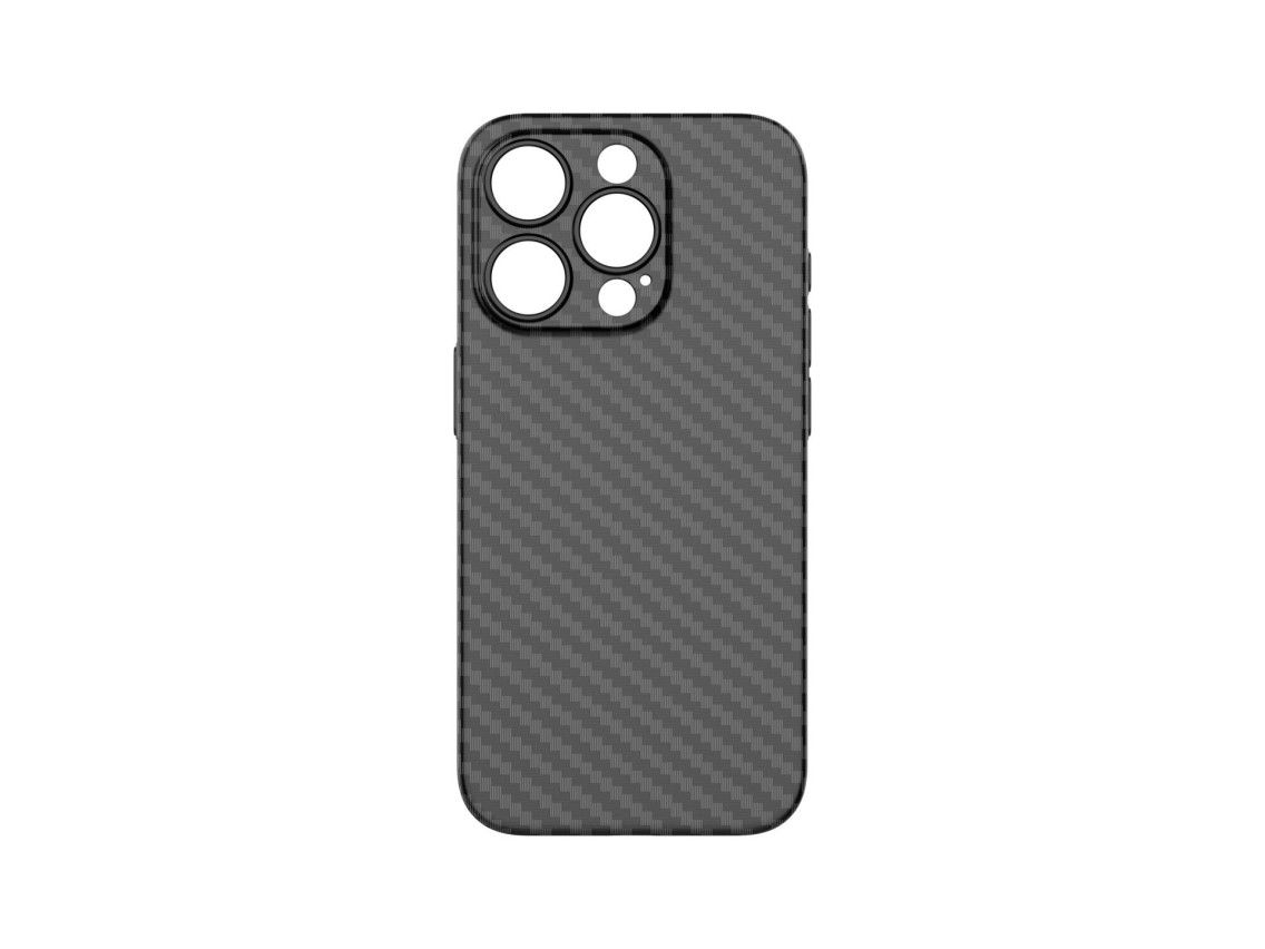 Techancy Capa Para Telem�vel Ultra Fina Em Fibra De Carbono KX5603, Compat�vel Com Iphone 15 Plus, M