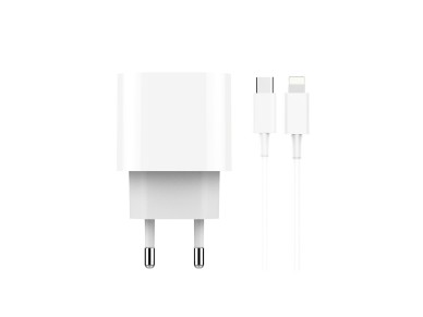 Cargador PD Techancy TA2786 de 18 W, cable Lightning USB-C, carga rápida de 18 W, compacto y portáti Cargador PD Techancy TA2786 de 18 W, cable Lightning USB-C, carga rápida de 18 W, compacto y portáti