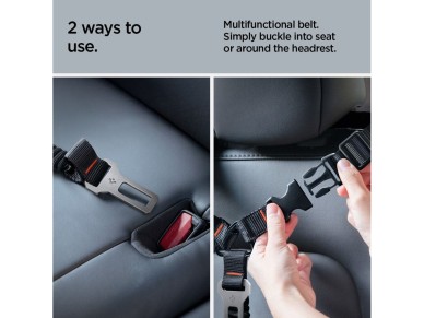 Spigen PS100 Universal Pet Seat Belt - Black Spigen PS100 Universal Pet Seat Belt - Black