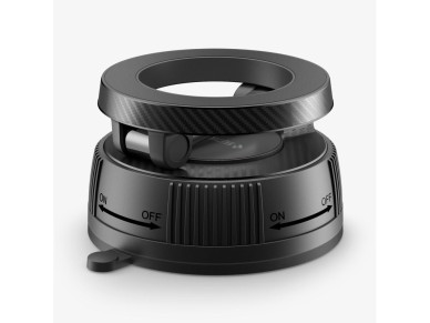 Soporte para coche Spigen MFT36 MagSafe para salpicadero/parabrisas - Negro